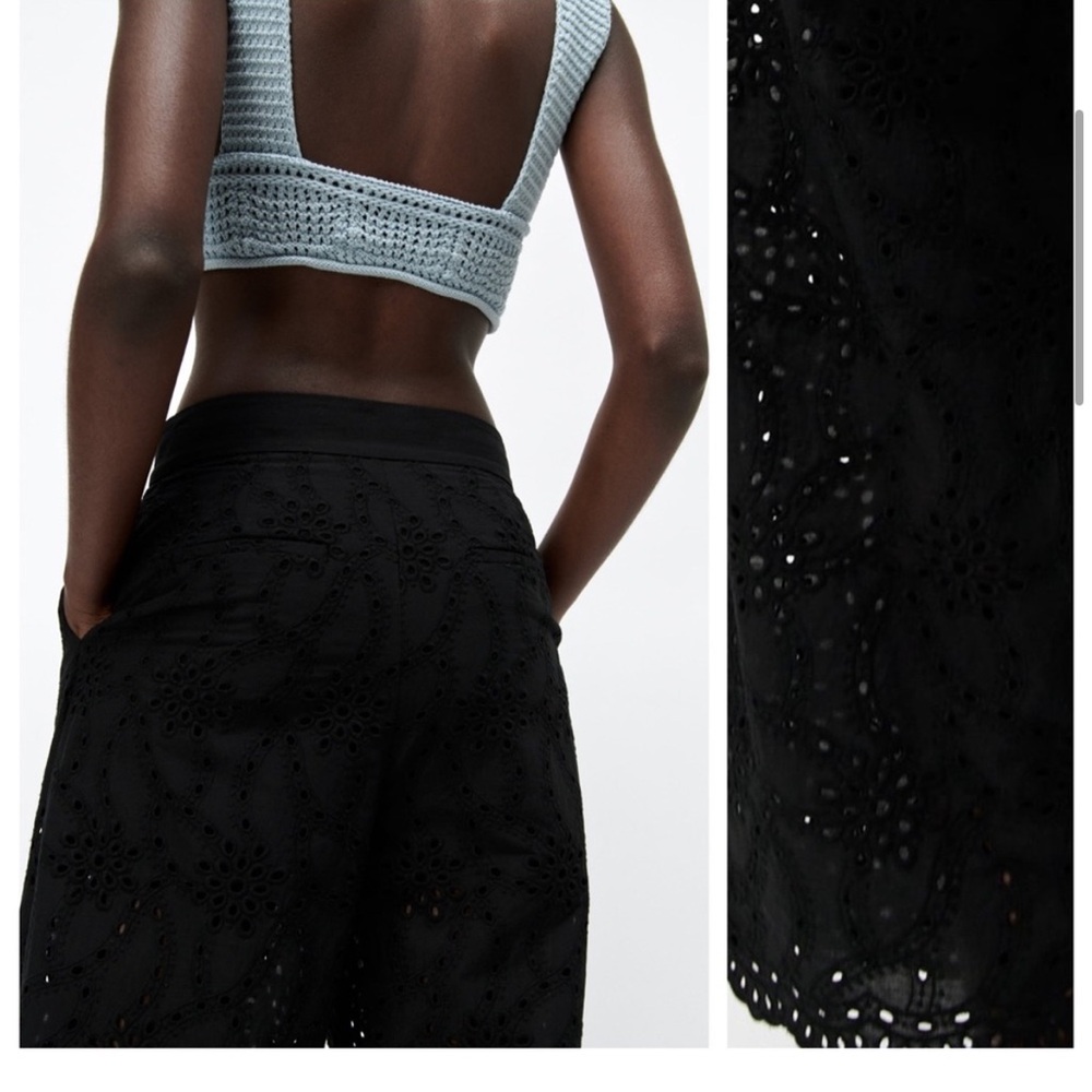 Zara pants with openwork embroidery - Picture 6 of 15